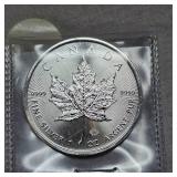 2021 $5 Canadian Maple Leaf 1oz Silver