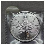 2021 $5 Canadian Maple Leaf 1oz Silver