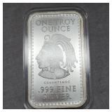 1oz Aztec Silver Bar