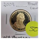 2009 $1 Tyler Proof Gem, Taylor Proof Gem, WH Harrison Proof Gem