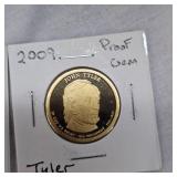 2009 $1 Tyler Proof Gem, Taylor Proof Gem, WH Harrison Proof Gem