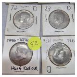 2001 D 50c MS65, 2001 D 50c MS63 Plus 7 others