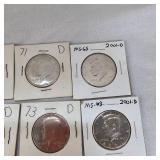 2001 D 50c MS65, 2001 D 50c MS63 Plus 7 others