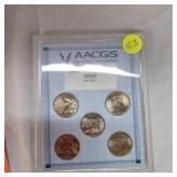 2008 P AACGS 25c MS63, Set of 5