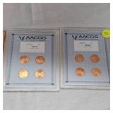 2009 P,D AACGS MS65 1c, Set of 8