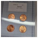 2009 P,D AACGS MS65 1c, Set of 8