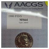 1980 P,D,S AACGS MS65 Susan B Set