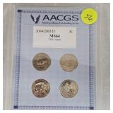 2004/2005 D 5c AACGS MS64