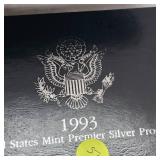 1993 US Mint Premiere Silver Proof Set(5 Coin)