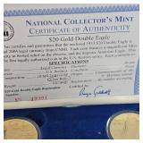 $20 Gold Double Eagles Clad Base Collectors Mint Set(3)