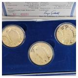$20 Gold Double Eagles Clad Base Collectors Mint Set(3)