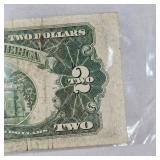 1953 B Series $2 US Red Seal Note