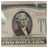 1928 G Series $2 US Red Seal Note & 1963  $2 Red Seal Note