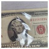 1928 G Series $2 US Red Seal Note & 1963  $2 Red Seal Note