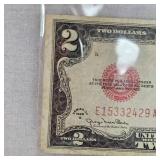 1928 G Series $2 US Red Seal Note & 1963  $2 Red Seal Note