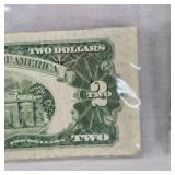 1928 G Series $2 US Red Seal Note & 1963  $2 Red Seal Note