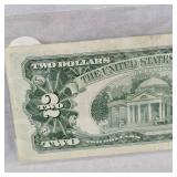 1928 G Series $2 US Red Seal Note & 1963  $2 Red Seal Note