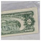 1928 G Series $2 US Red Seal Note & 1963  $2 Red Seal Note