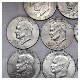Lot of 8 Ike $1 Coins
