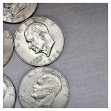 Lot of 8 Ike $1 Coins