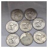 Lot of 8 Ike $1 Coins