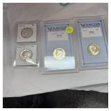 2-1976 S 50c AACGS MS64 & 2021P,2021 D 50c BU