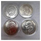 Ike $1 "O", 1971,1972,1974,1978 (4)