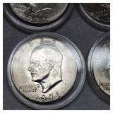 Ike $1 "O", 1971,1972,1974,1978 (4)