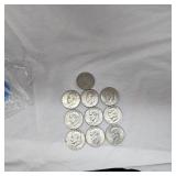 Lot of 10 Ikes $1 Coins, 71,71,72,74,77,77,78,76,76,76