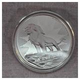 2019 $2 Lion King Coin Silver
