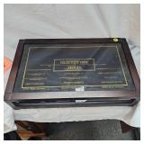 Beautiful Coin Glass Display Box "Collectible Coins of America Box"