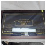 Beautiful Coin Glass Display Box "Collectible Coins of America Box"