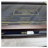 Beautiful Coin Glass Display Box "Collectible Coins of America Box"