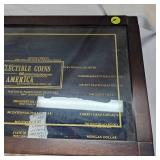 Beautiful Coin Glass Display Box "Collectible Coins of America Box"