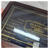 Beautiful Coin Glass Display Box "Collectible Coins of America Box"