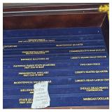 Beautiful Coin Glass Display Box "Collectible Coins of America Box"