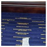 Beautiful Coin Glass Display Box "Collectible Coins of America Box"