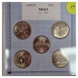 1999 P 25c AACGS MS63