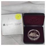 Royal Mint 1987 Anniversary Silver .999 Dollar Coin