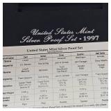 US Silver Mint Proof Set 1997
