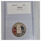 1989 S AACGS PF67 50c