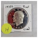 1973 S Proof $Clad from Proofset