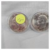 Bicentennial Ikes(4) in capsules, 1776-1976