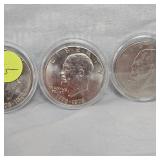 Bicentennial Ikes(4) in capsules, 1776-1976