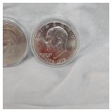 Bicentennial Ikes(4) in capsules, 1776-1976