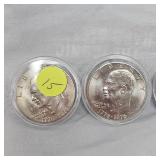 Bicentennial Ikes(4) in capsules, 1776-1976