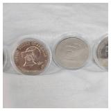 Bicentennial Ikes(4) in capsules, 1776-1976