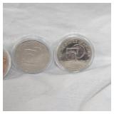 Bicentennial Ikes(4) in capsules, 1776-1976