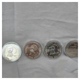 Set of 1976 Bicentennial Ikes(4) in Capsules, Very Nice