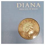 1997 Diana Princess of Wales Five Pounds, Silver Coin